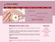 Tablet Screenshot of dolanails.com